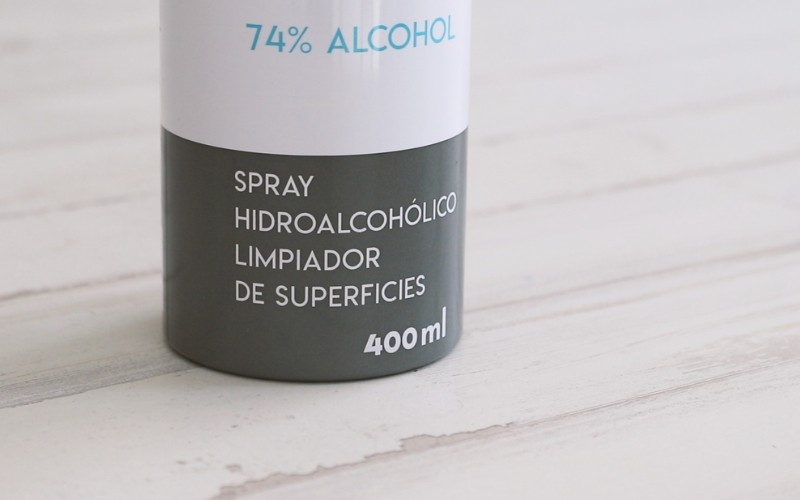 Especificaciones técnicas del spray higienizante