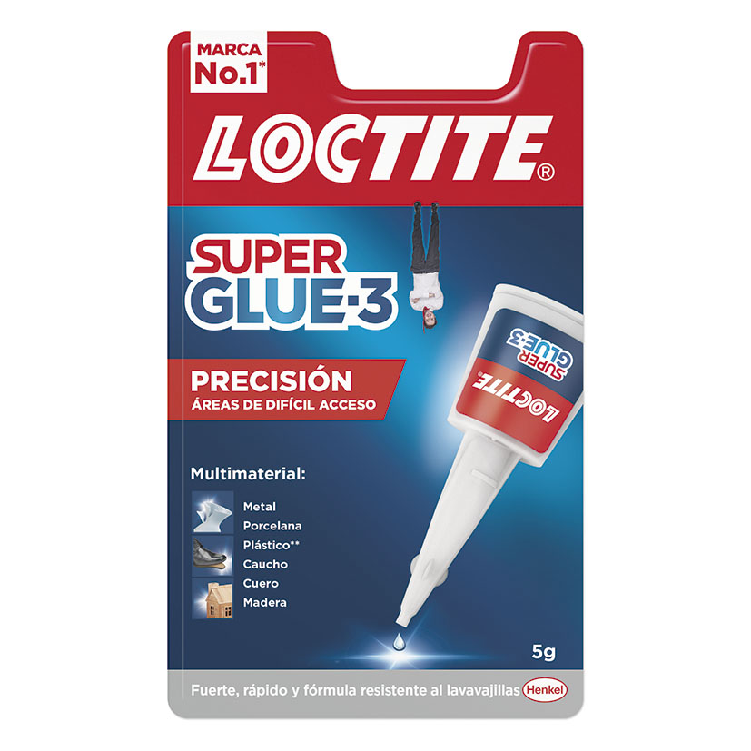 Adhesivo instantáneo Loctite Super Glue-3 con Pincel - 5 g