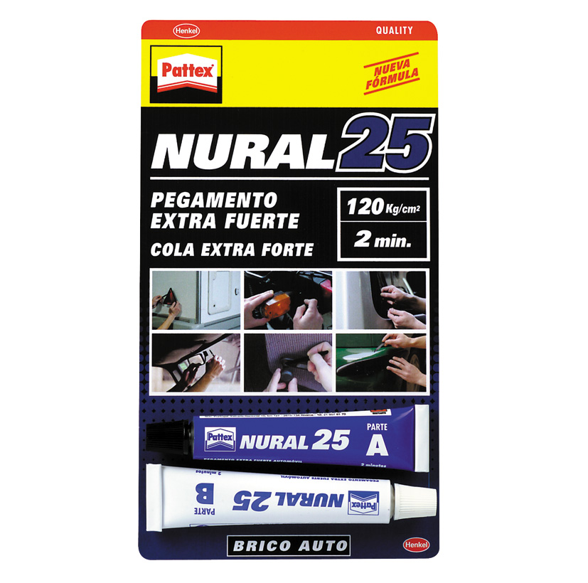 Pegamento extra fuerte auto NURAL 25 > Adhesivos y selladores > Adhesivos  de dos componentes