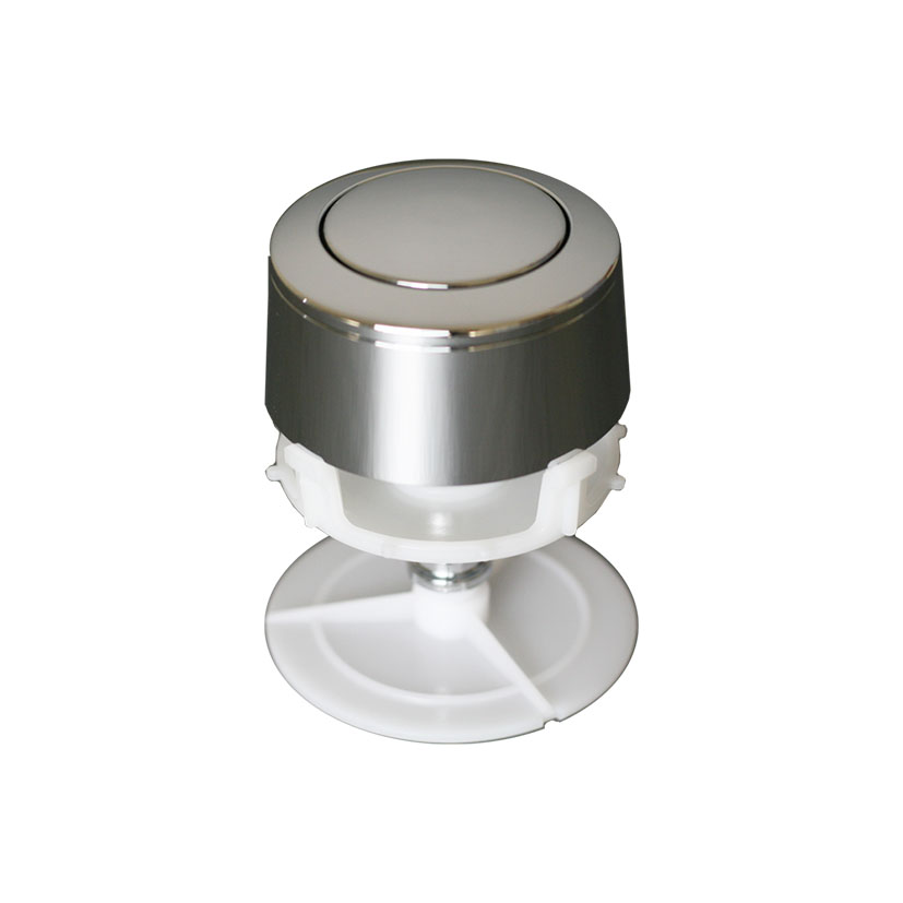 Pulsador cisterna simple (1 descarga, Cromo)