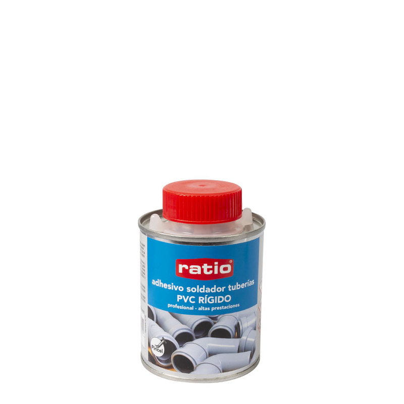 Adhesivo soldador tubería PVC RATIO, lata de 250 ml | Ferreterías cerca de  ti - Cadena88