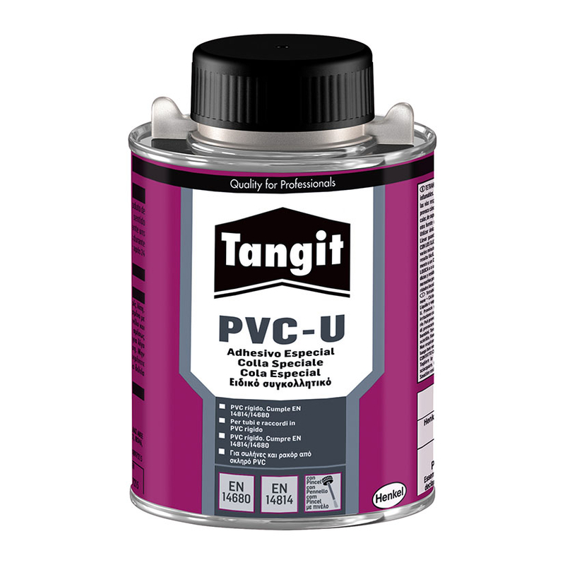 Tangit PVC-U adhesivo especial para conducciones de presión en PVC con  pincel aplicador, lata de 250gr | Ferreterías cerca de ti - Cadena88