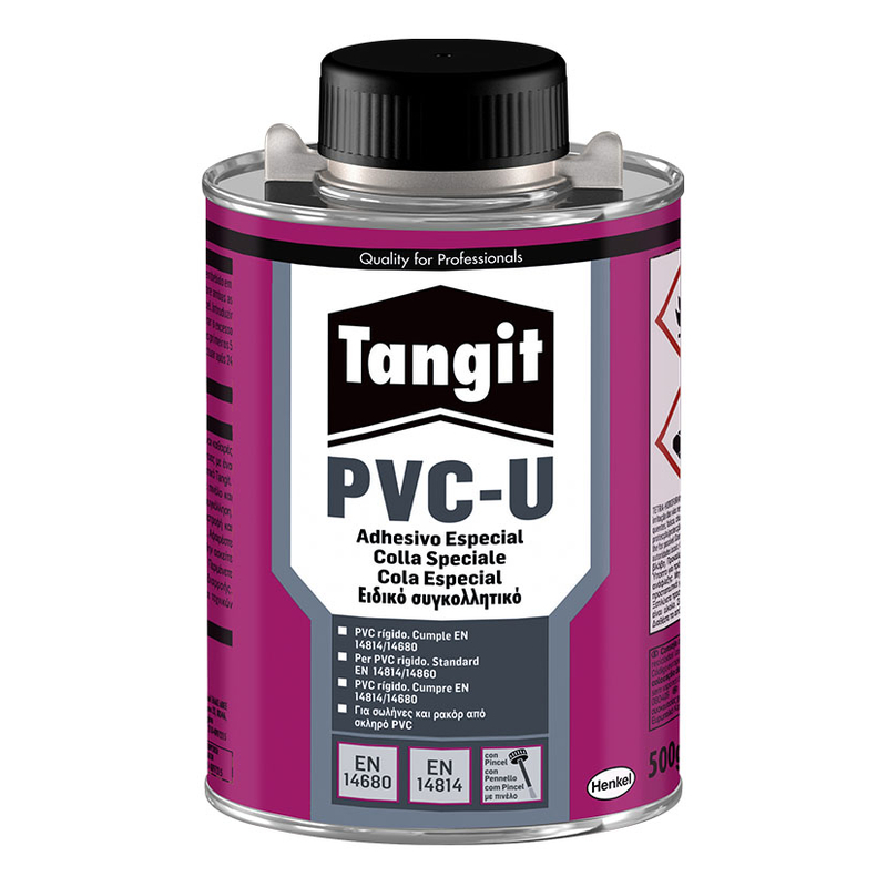 Tangit PVC-U adhesivo especial para conducciones de presión en PVC con  pincel aplicador, lata de 500gr | Ferreterías cerca de ti - Cadena88