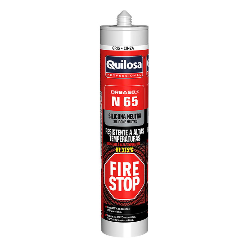 Silicona neutra altas temperaturas QUILOSA Fire Stop N-65 | Ferreterías  cerca de ti - Cadena88