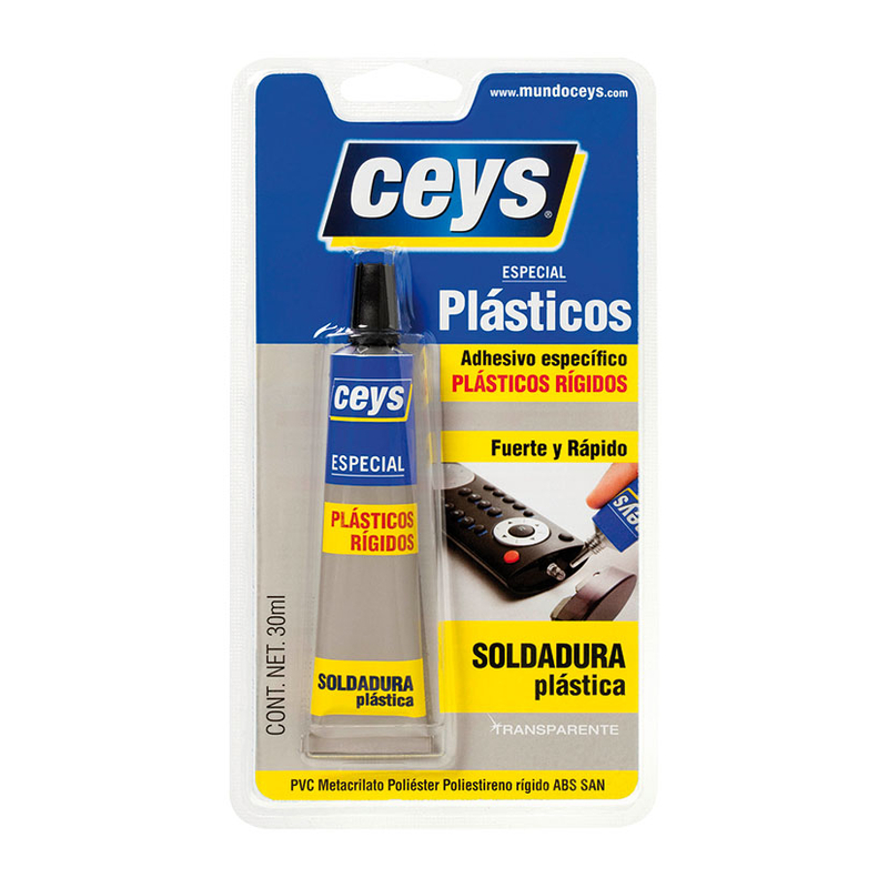 Adhesivo CEYS especial plásticos rígidos, 30ml | Ferreterías cerca de ti -  Cadena88