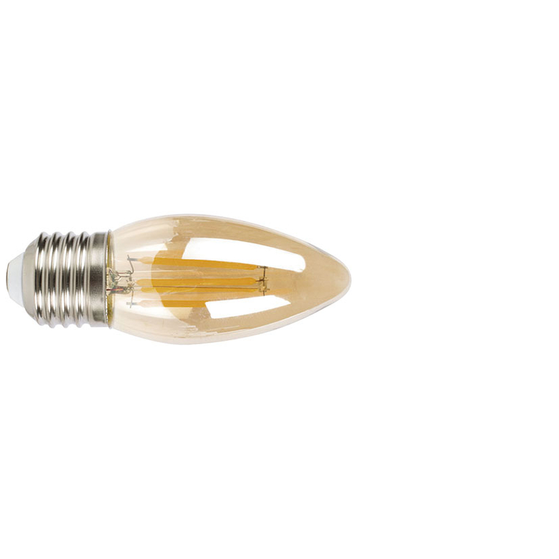 Bombilla con filamento Led vela vintage DUOLEC E27 luz cálida 4W |  Ferreterías cerca de ti - Cadena88