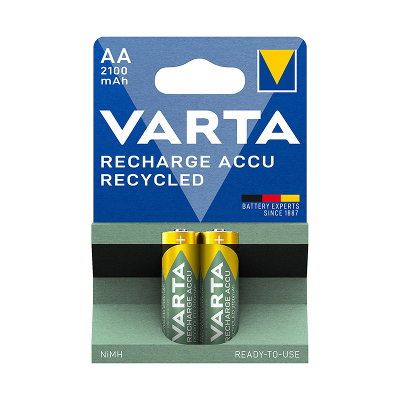 Pila recargable AA (LR6) VARTA Recycled. 20 unidades | Ferreterías cerca de  ti - Cadena88
