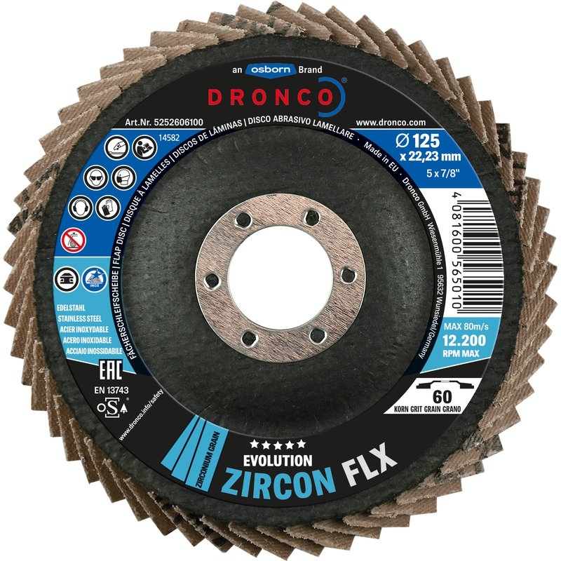 Disco de láminas abrasivo zirconio ZIRCON FLX Dronco
