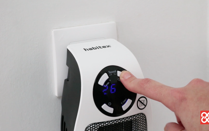 Calefactor de enchufe pequeño cerámico HABITEX 450 W - Ferretería en  Tomelloso Comercial Caro